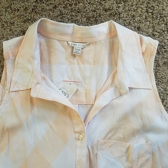 NWT - Plus Tank Top - Buffalo Plaid Print - Picture 4 of 8